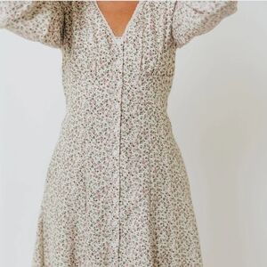 Worth Collective Floral Long Sleeve Dress